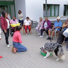 Mayores de Haría disfrutan del proyecto Salud Mental y Mayores