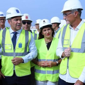 Visita del Cabildo de Lanzarote a las obras de la residencia de mayores