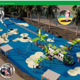 Diseño de parque que pretende implementar el Ayuntamiento de Tías