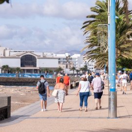 Cruceristas en Arrecife el jueves 16 de octubre de 2025