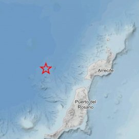 Localización del terremoto. Foto: IGN