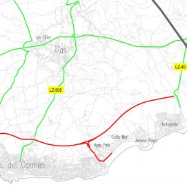 Mapa de los cortes de carreteras