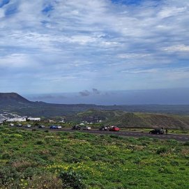 Paisaje verde de Lanzarote en una imagen de archivo