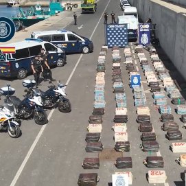 Droga incautada por la Policía Nacional.