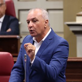 El portavoz parlamentario de Nueva Canarias-Bloque Canarista (NC-BC), Luis Campos.