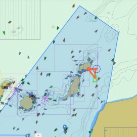 Mapa de Salvamento Marítimo donde se realizaron los rescates 