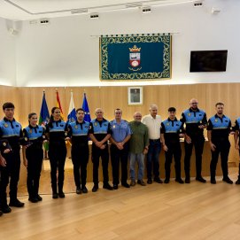 Presentación de nuevos policías en Tías 