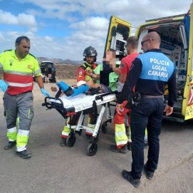 Uno de los heridos en Los Charcones
