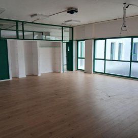 Instalaciones habilitadas para acoger a menores de dos años en el Colegio de San Juan en Haría. 