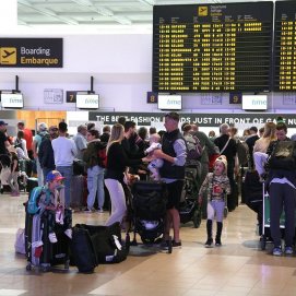 Pasajeros en el aeropuerto de Lanzarote