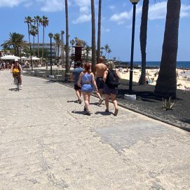 Estado de la Avenida Marítima de Playa Blanca