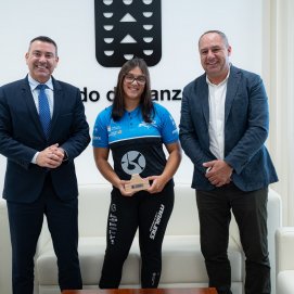 Recepción del Cabildo de Lanzarote a Ariadne Giménez