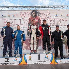 Podio del Rallysprint Yaiza 2025