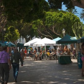 Mercado artesanal de Haría.
