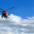 Helicóptero del GES durante un rescate