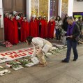 Manifestación contra la violencia machista por el 25N en Lanzarote. Fotos: Juan Mateos.