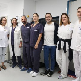 Profesionales de los servicios de Radiodiagnóstico y Cardiología