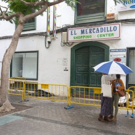 Centro comercial El Mercadillo, lugar donde se sitúa este año el Portal de Belén. Foto: Juan Mateos