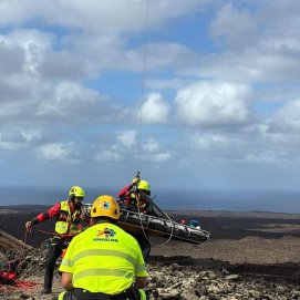 Rescate de una senderista en Caldera Blanca