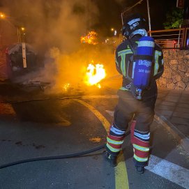 Incendio de contenedores en Arrecife