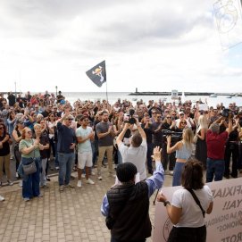 Manifestación de autónomos en Arrecife