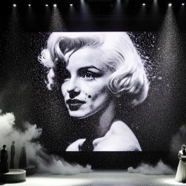 Escena de la ópera 'A solas con Marylin'.