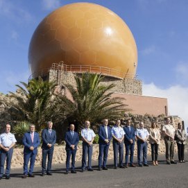 Inauguración del nuevo radar LRR en Peñas del Chache