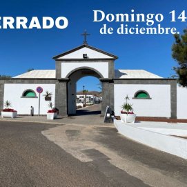 Cierre temporal del cementerio