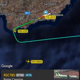 Incidente aéreo con un láser 