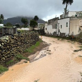 Imagen de archivo de un barranco en Lanzarote