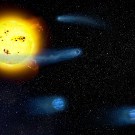 Ilustración artística del sistema V1298. Tau / Astrobiology Center, NINS.