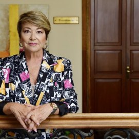 Salud Gil, presidenta de la patronal de la construcción en la provincia, en una imagen de archivo.