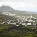 El pueblo de Haría vestido de verde tras las lluvias