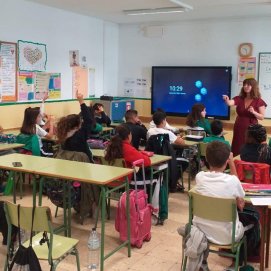 Alumnado en el aula. Foto: Ayuntamiento de Tías.