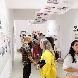 Acto de inauguración de la exposición 'Fotoperiodismo una visión colectiva de Lanzarote' en La Casa Amarilla