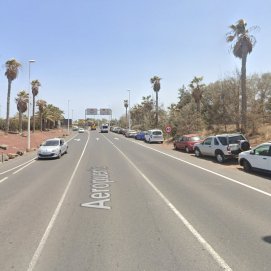 Acceso al Aeropuerto de Lanzarote. Foto: Google Maps