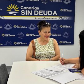 La vecina Jacinta Magaly Rodríguez. Foto: Canarias Sin Deuda