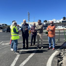 Visita a la obra del tramo final de la Avenida Alcalde Florencio Suárez de Tías
