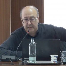 Andrés Martín, secretario del Cabildo durante el pleno