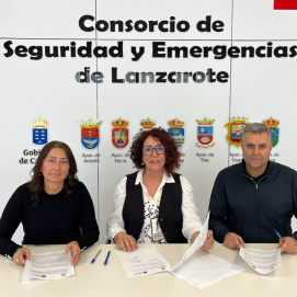 Firma del convenio por parte del Consorcio, el Instituto y el Cabildo. Seguridad.