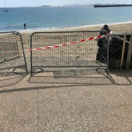 Cierre temporal de la Playa Pequeña de Playa Blanca 