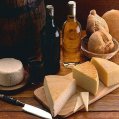 Vino y queso de Canarias.