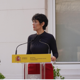 Ministra de Inclusión, Seguridad Social y Migraciones, Elma Saiz.