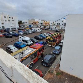  incendio en una vivienda de la calle de Arrecife 