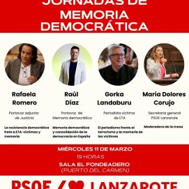 Cartel de la jornada de memoria democrática