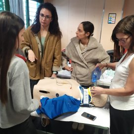 Sesión práctica del curso de Atención Inicial al paciente politraumatizado