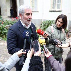 Clavijo en el Parlamento de Canarias.
