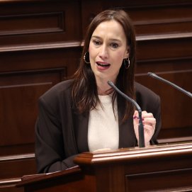 Nira Fierro (PSOE) en el Debate de la Nacionalidad.