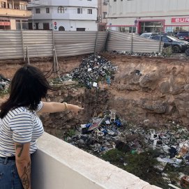 Ratas y residuos en este solar de Arrecife