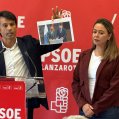Marcos Bergaz y Dolores Corujo en una rueda de prensa. Foto: PSOE. Marcos Bergaz y Dolores Corujo en una rueda de prensa. Foto: PSOE.